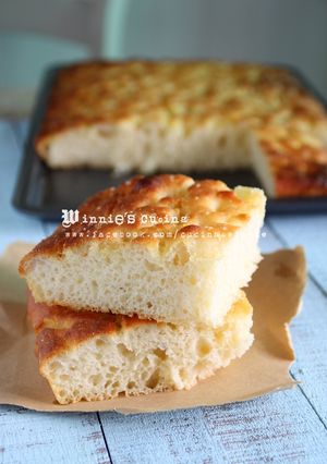佛卡夏Focaccia (免揉馬鈴薯麵團配方) 的食譜成品照片