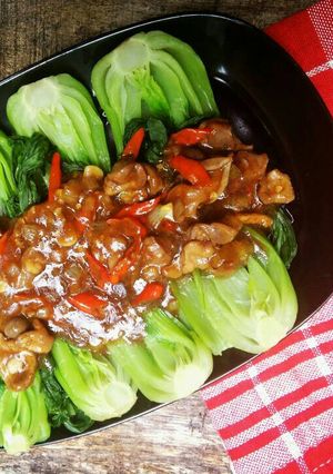 Foto resep Pecel BokChoy Saus Tiram