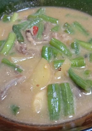Foto resep Sayur asem santan kacang panjang