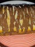 Budín de vainilla con dulce de leche!