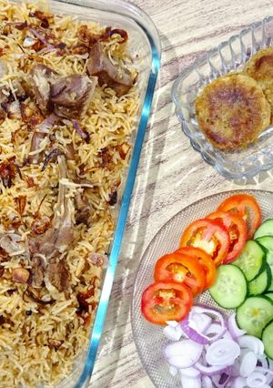 A picture of Mutton yakhni pulao.