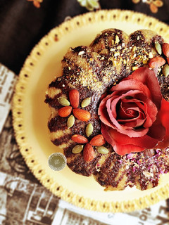عکسی از دستور کیک کرم کارامل