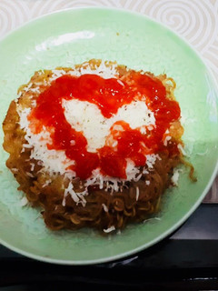 Foto resep Pizza mie dengan cinta
