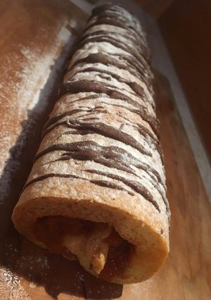Baracklekváros piskótatekercs! recept fotója