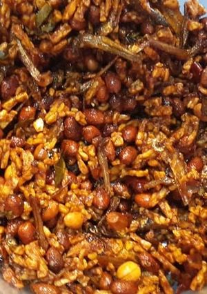 A picture of Easy and Simple Crispy Tempeh, Anchovy, and Peanut Sambal.