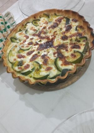 Una foto de Tarta de zapallito verde