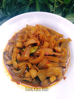 Foto resep Oseng kikil pedas