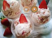 Gambar aiskrim strawberry