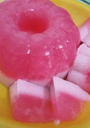 Foto resep Puding susu strawberry