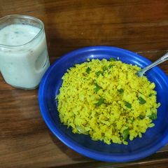 Onion Capsicum poha cookwithniti A picture of Onion Capsicum poha cookwithniti.