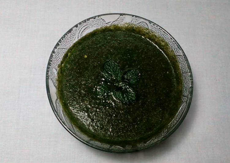 Easiest Way to Prepare Super Quick Homemade Mint sauce/ Green chutney