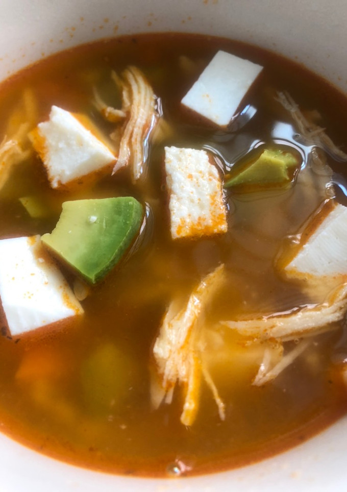 Una foto de Caldo Tlalpeño