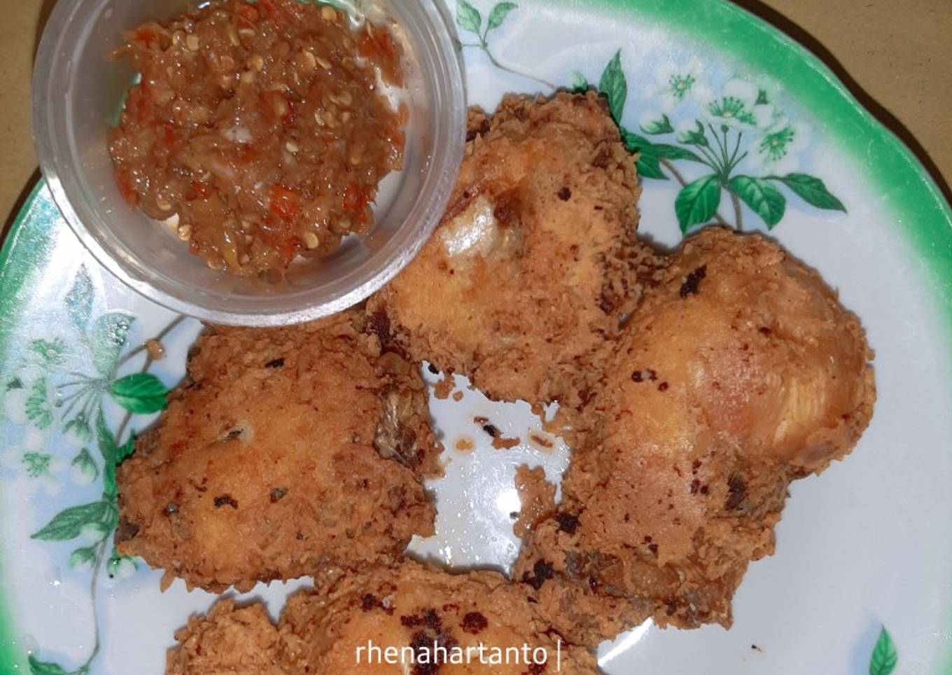 Resep Ayam goreng keju + sambel terasi geprek ala debm yang Sempurna
