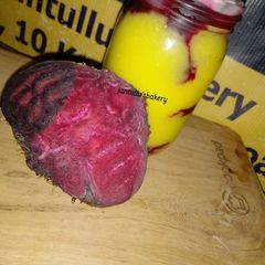 A picture of Beet mango drink.