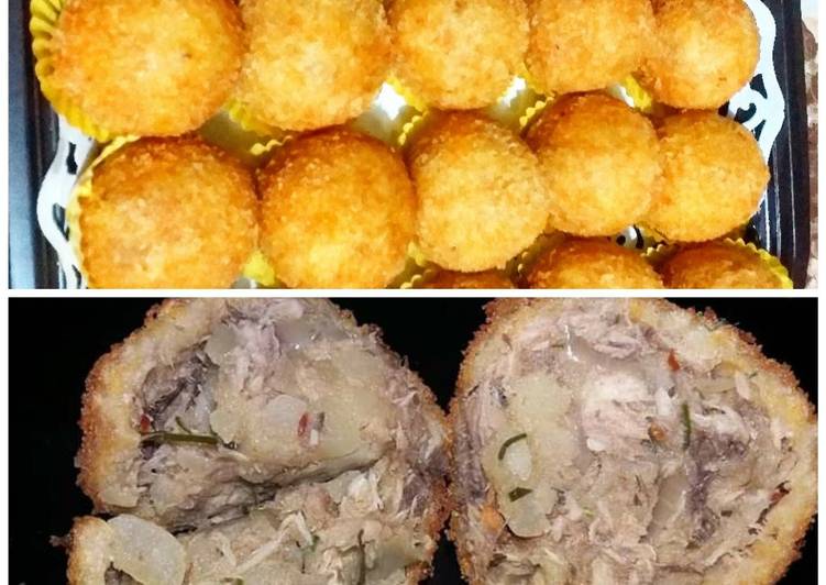 Bahan meracik Bola Bola Kentang Tuna yang simpel