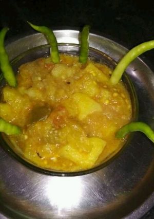 A picture of Potato brinjal.