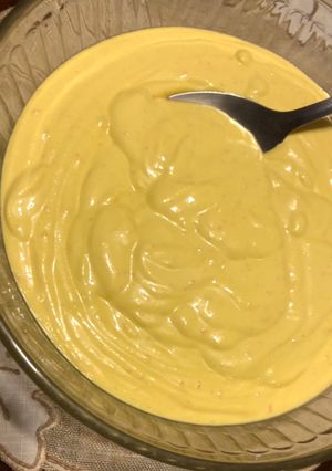 Una foto de Crema a la huancaína