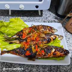 Ikan cue panggang sambal matah রেসিপির প্রধান ছবি