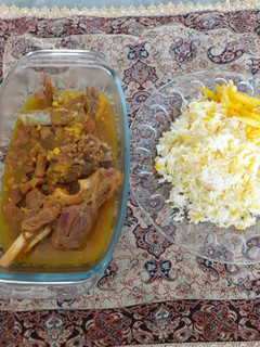 عکسی از دستور چلو گوشت