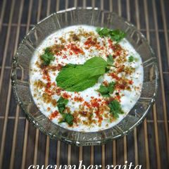 A picture of Cucumber Raita.