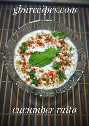 A picture of Cucumber Raita.