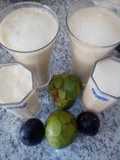 Batido de chirimoya y higos
