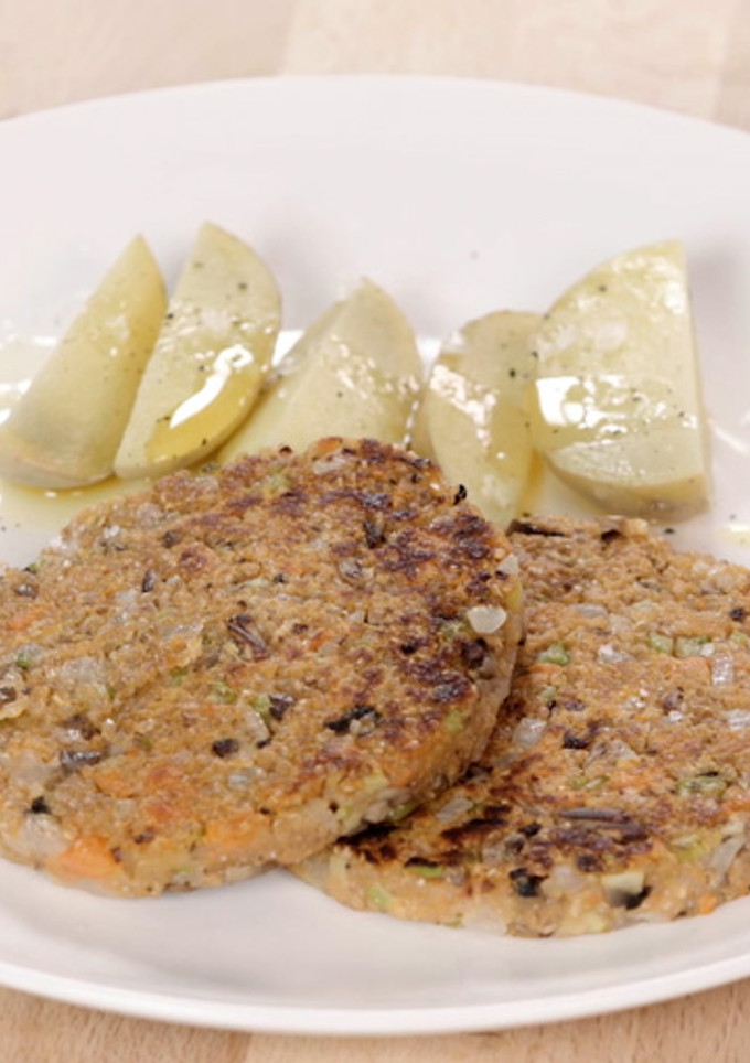 Una foto de Hamburguesa de quinoa - Veggie Burger | Lékué