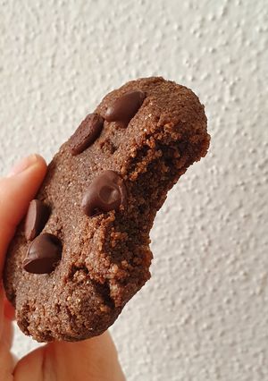 A picture of Double Chocolate Cookies with Almond Flour.