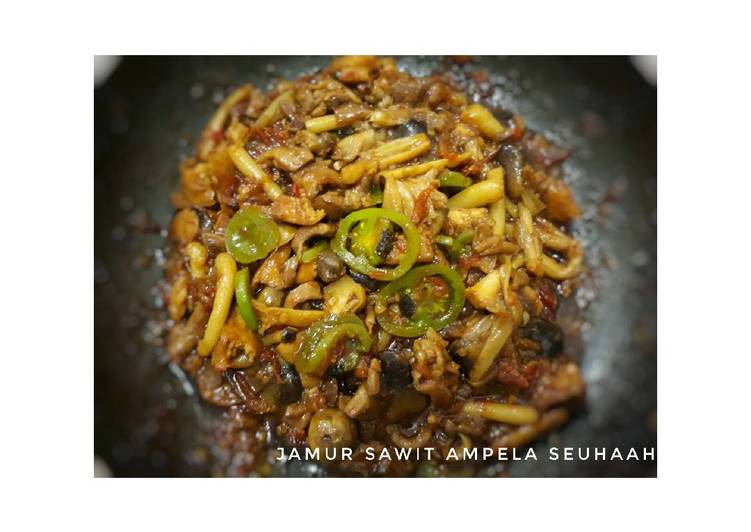 Resep Jamur sawit ampela super spicy Anti Gagal