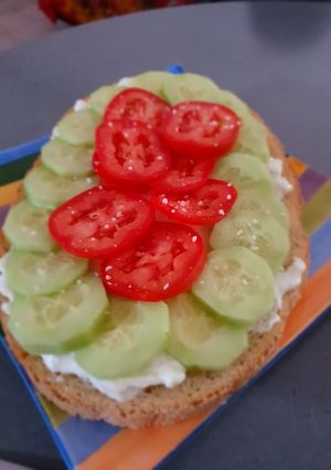 Une photo de Bruschetta cœur de burrata #posterestival