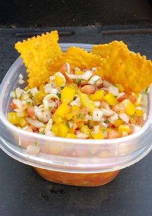 Hình của món Pico de gallo.