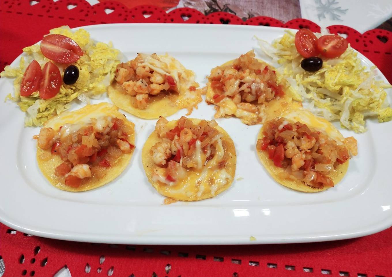 Crepes con langostinos al Brandy