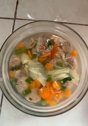Foto resep Sayur sop bakso