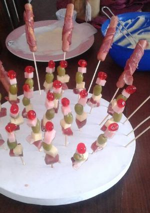Una foto de Brochettes surtidos