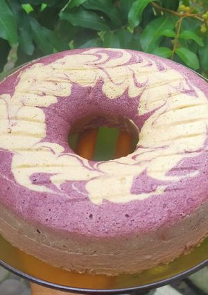 Foto resep Bolu panggang 2 telur rasa taro