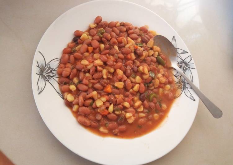 Recipe of Spicy githeri.#4weekschallenge in 25 Minutes for Beginners