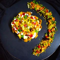 A picture of Sprouts Corn Tokri Chaat.