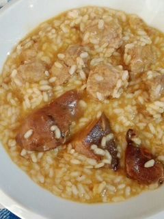 Una foto de Arroz meloso con ternera