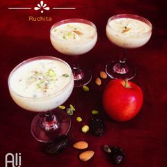 A picture of Dates And Apple Kheer.