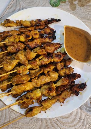 Foto resep Sate Ayam bumbu Kuning