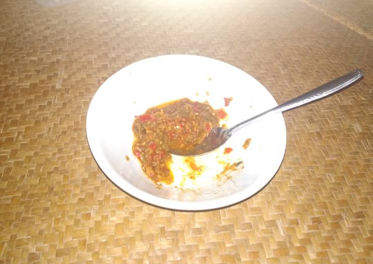 Sambal bawang merah matang