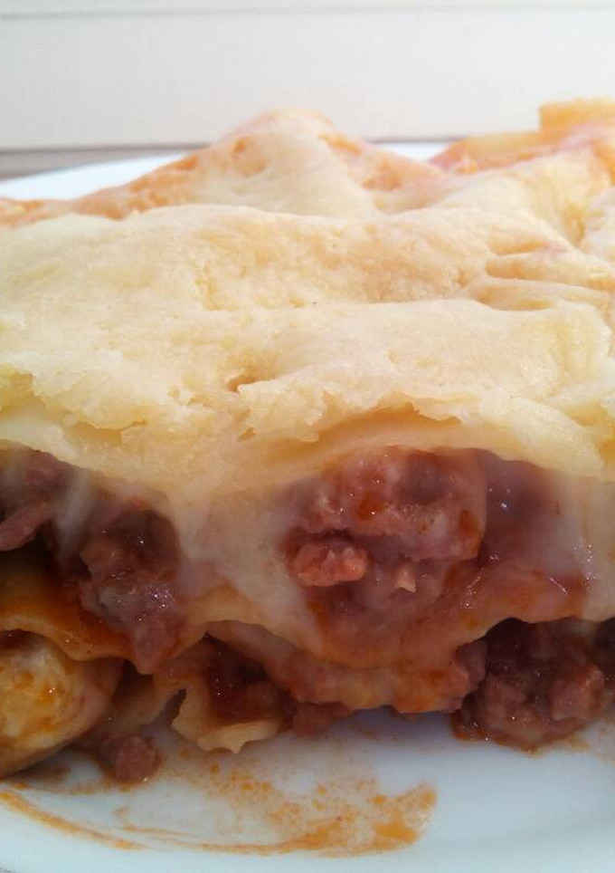 Una foto de Lasaña de carne picada