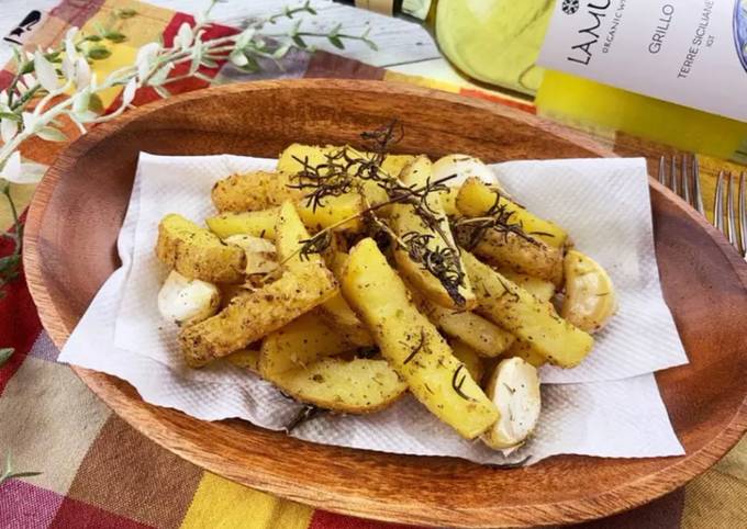 Steps to Make Any-night-of-the-week Tuscan Fries with Shiitake powder
