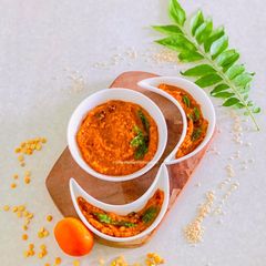 Tomato Chutney South Indian style A picture of Tomato Chutney South Indian style.