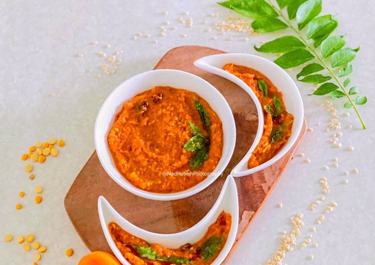 Step-by-Step Guide to Prepare Favorite Tomato Chutney South Indian style
