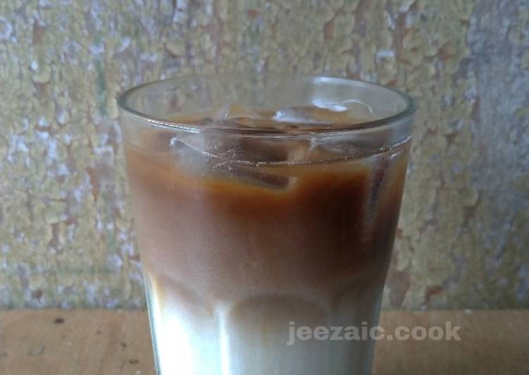 Resep Iced Cafe Latte w/ Brown Sugar | Es Kopi Susu Gula Merah, Lezat Sekali