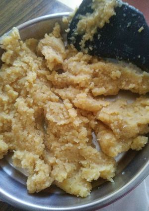A picture of Moong daal halwa.