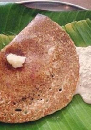 A picture of Ragi dosa.
