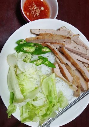 Hình của món Bún trộn.
