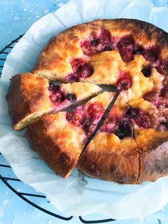 Foto de Galette Brioche de frutos do bosque